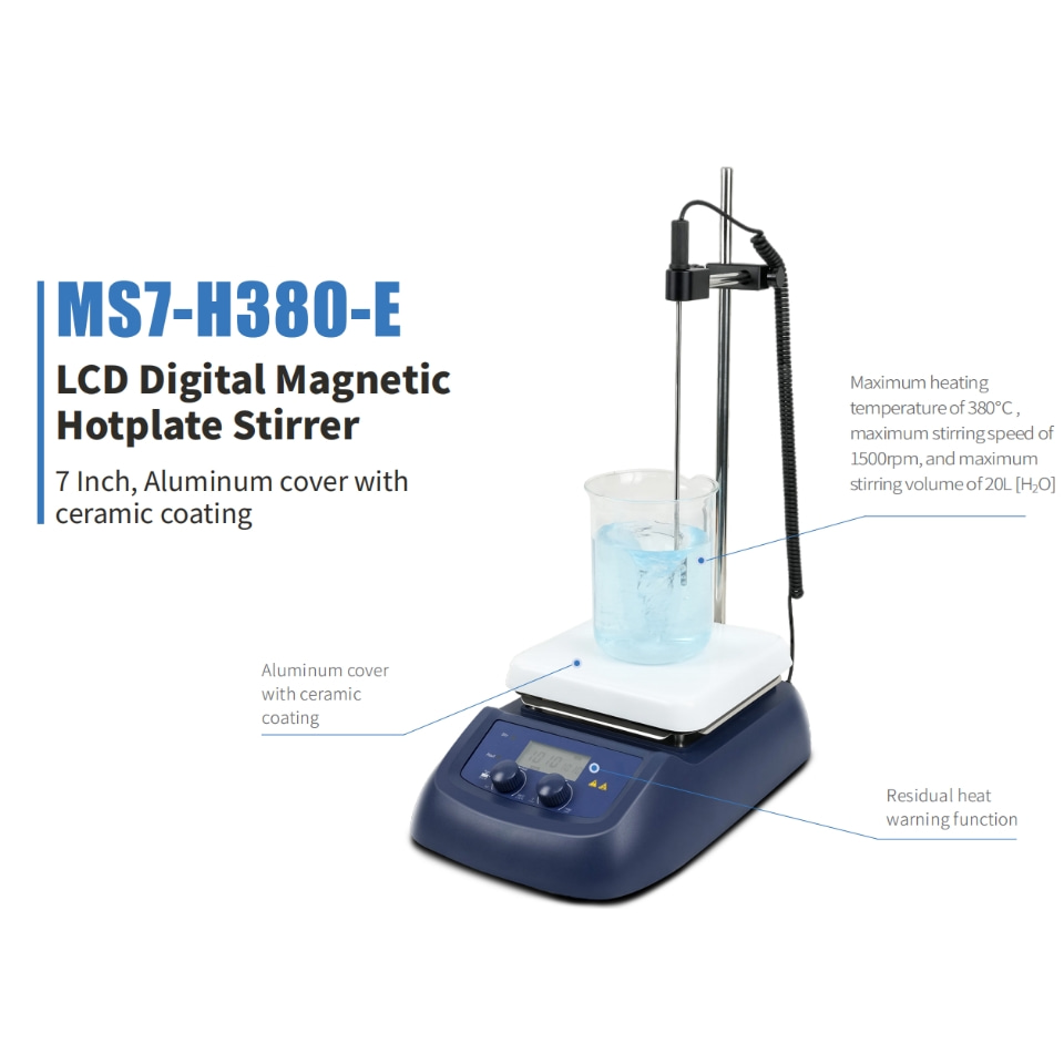 Lab Magnetic Stirrer Hot Plate - MS7-H380-E Lab Hotplate Magnetic Stirrer with